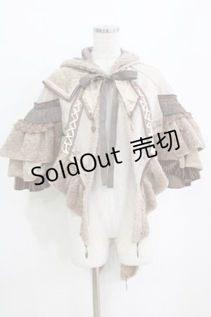 画像: Ozz oneste / うさ耳フードケープマント  ベージュ H-26-02-11-028-OO-JA-KB-ZH