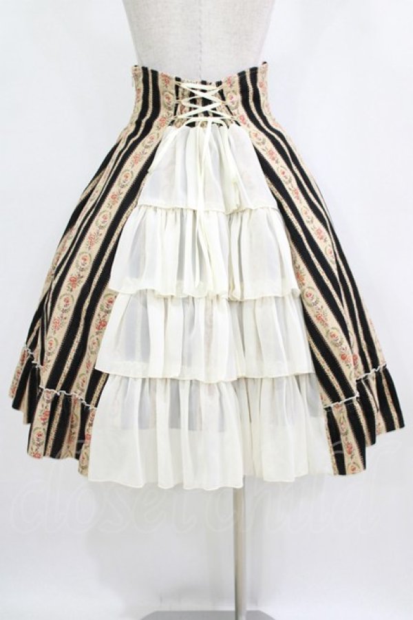 画像3: ATELIER PIERROT / ハイウエストスカート  ブラック(コーデュロイ) H-26-02-11-003-EL-SK-KB-ZH (3)