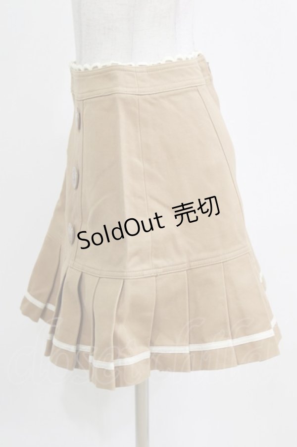 画像2: Emily Temple cute / ダブルボタンプリーツスカート  ブラウン H-26-02-11-031-ET-SK-AK-ZH (2)