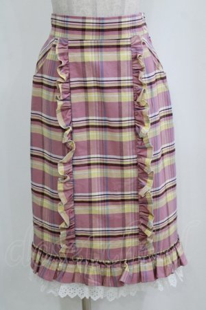 画像: MILK / M cafe スカート  ローズチェック H-26-02-11-033-ML-SK-KB-ZH
