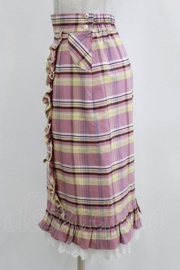 画像2: MILK / M cafe スカート  ローズチェック H-26-02-11-033-ML-SK-KB-ZH (2)