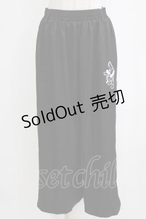 画像: NieR Clothing / 2WAY SIDE ZIP WIDE PANTS F 黒 H-26-02-11-036-PU-PA-AK-ZH