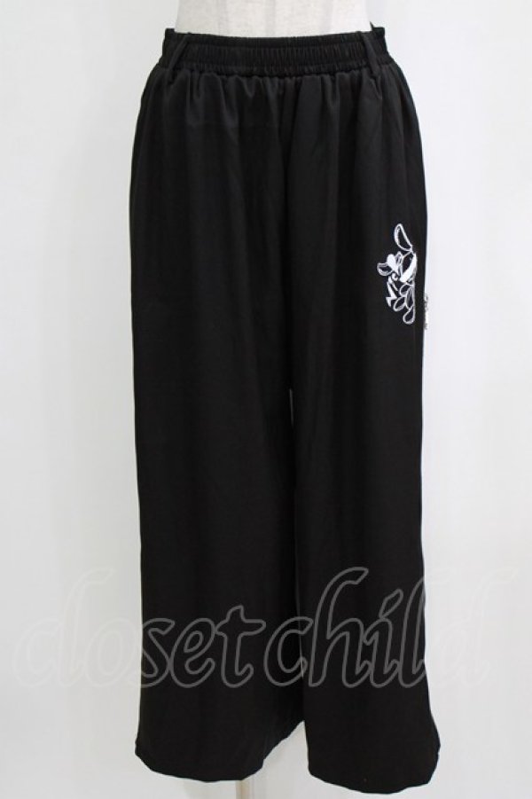 画像1: NieR Clothing / 2WAY SIDE ZIP WIDE PANTS F 黒 H-26-02-11-036-PU-PA-AK-ZH (1)