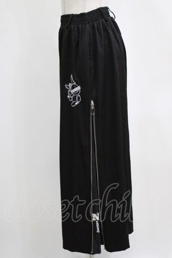 画像2: NieR Clothing / 2WAY SIDE ZIP WIDE PANTS F 黒 H-26-02-11-036-PU-PA-AK-ZH (2)