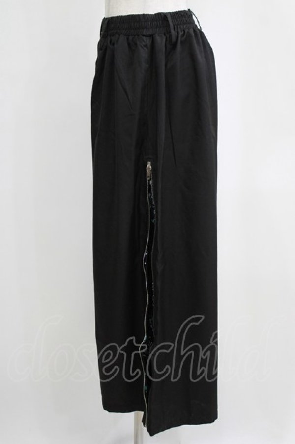 画像2: NieR Clothing / 2WAY SIDE ZIP WIDE PANTS F 黒 H-26-02-11-037-PU-PA-AK-ZH (2)