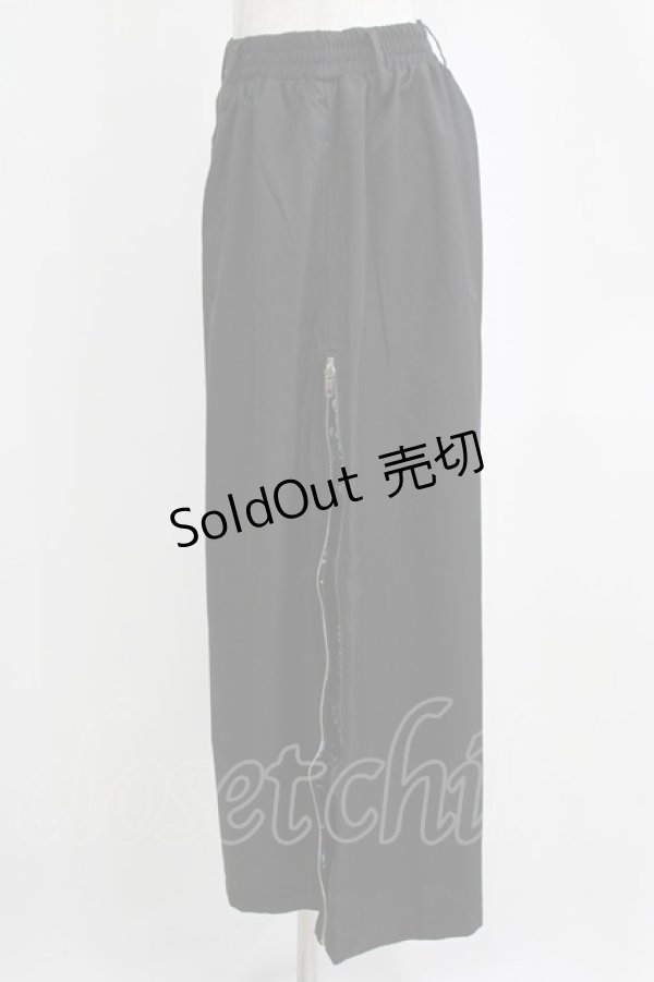画像2: NieR Clothing / 2WAY SIDE ZIP WIDE PANTS F 黒 H-26-02-11-037-PU-PA-AK-ZH (2)