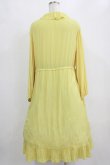 画像3: Jane Marple / クレープジョーゼットThistle embroideryドレス  イエロー H-26-02-11-004-JM-OP-KB-ZH (3)