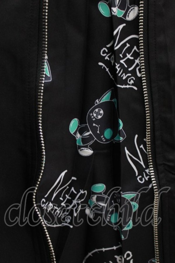 画像4: NieR Clothing / 2WAY SIDE ZIP WIDE PANTS F 黒 H-26-02-11-037-PU-PA-AK-ZH (4)