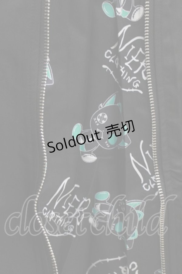 画像4: NieR Clothing / 2WAY SIDE ZIP WIDE PANTS F 黒 H-26-02-11-037-PU-PA-AK-ZH (4)