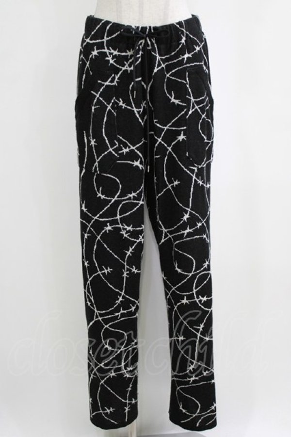 画像1: MILKBOY / WIREニットパンツ  ブラック H-26-02-11-038-MB-PA-KB-ZH (1)