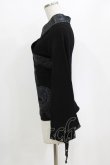 画像2: Qutie Frash / 着物オフショルショートカーデ  黒×赤 H-26-02-11-040-QU-TO-AK-ZH (2)