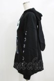 画像2: LISTEN FLAVOR / サイバーうさ耳ヘッドホンパーカー F 黒 H-26-02-11-041-PU-TO-AK-ZH (2)