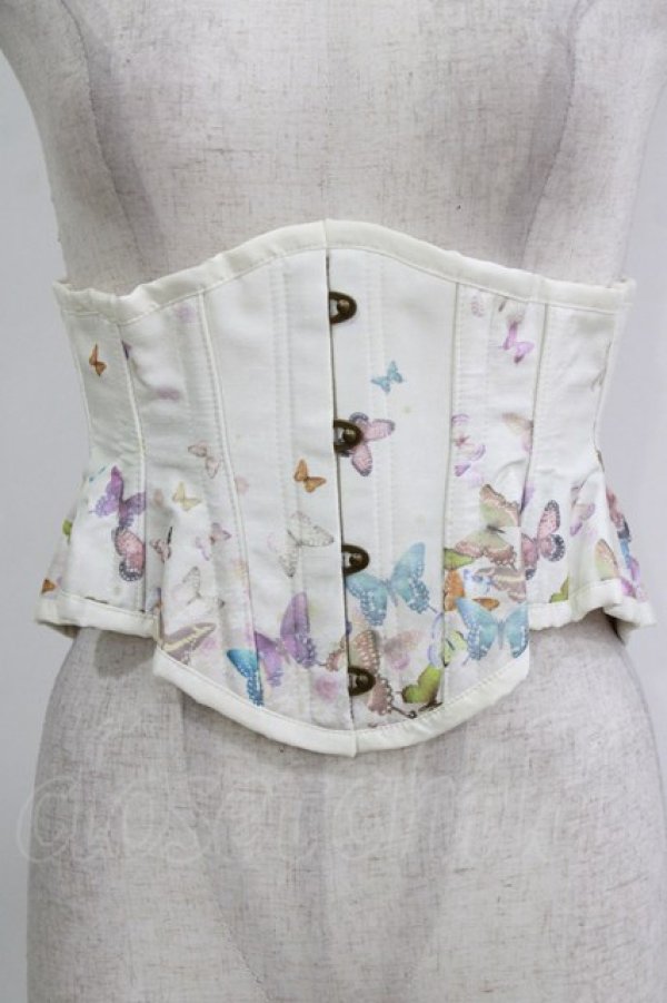 画像1: abilletage / バタフライミニコルセット 3 アイボリー H-26-02-11-043-GO-ZA-KB-ZH (1)