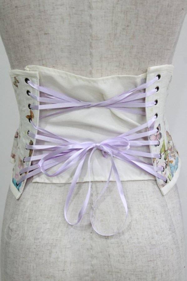 画像3: abilletage / バタフライミニコルセット 3 アイボリー H-26-02-11-043-GO-ZA-KB-ZH (3)