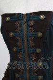 画像4: Ozz oneste / ナポレオンオーバーバストコルセット  ブラウン×グリーン H-26-02-11-045-OO-TO-KB-ZH (4)