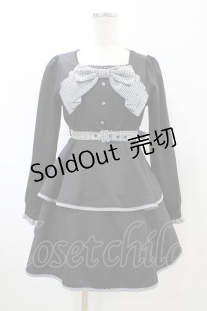 画像: evelyn / ビッグリボンティアードワンピース F ブラック H-26-02-11-1031-LO-OP-YZ-ZH