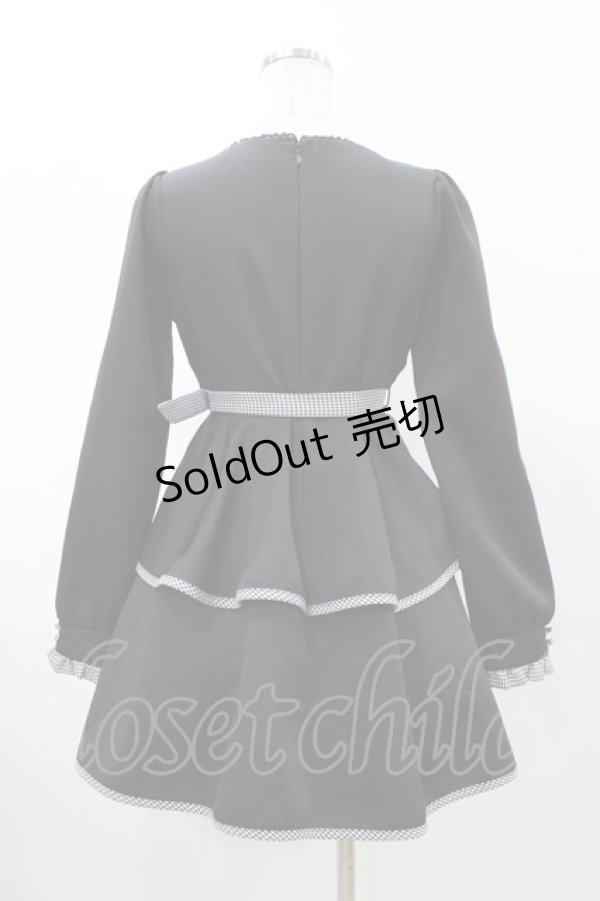 画像2: evelyn / ビッグリボンティアードワンピース F ブラック H-26-02-11-1031-LO-OP-YZ-ZH (2)