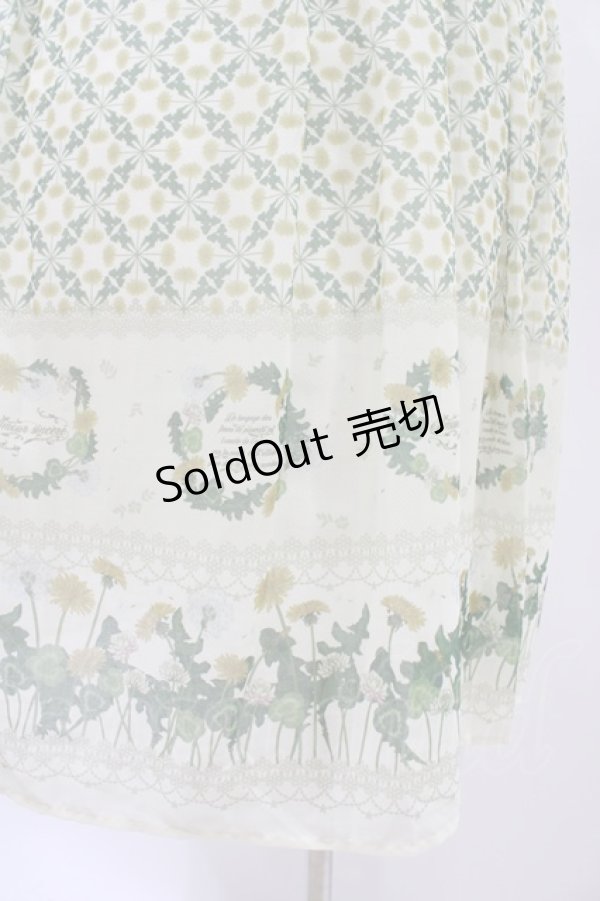 画像3: axes femme / たんぽぽ柄ロングキャミワンピース Free 生成り H-26-02-11-1033-AX-TO-NS-ZH (3)