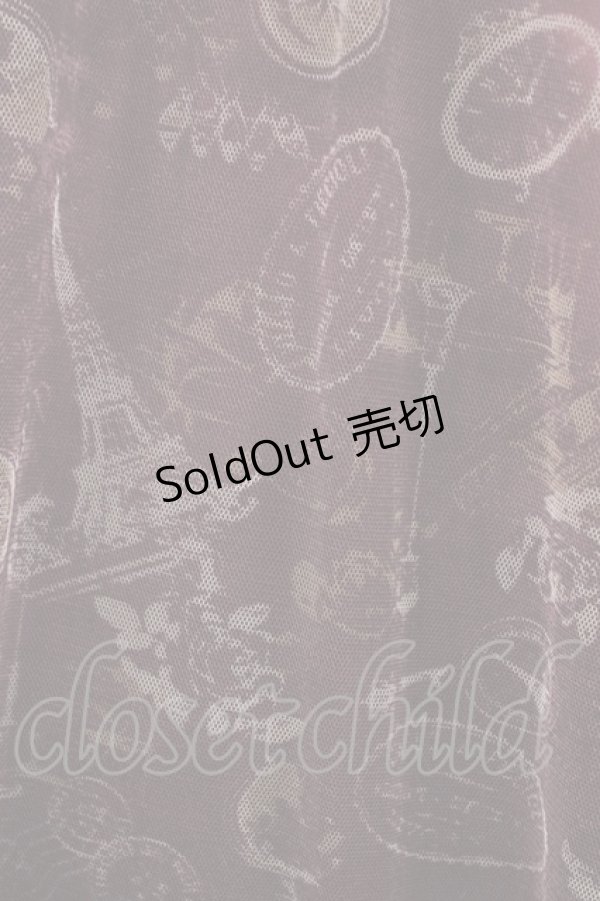 画像3: axes femme / トラベルチュール重ねワンピース M ワイン H-26-02-11-1036-AX-OP-NS-ZH (3)