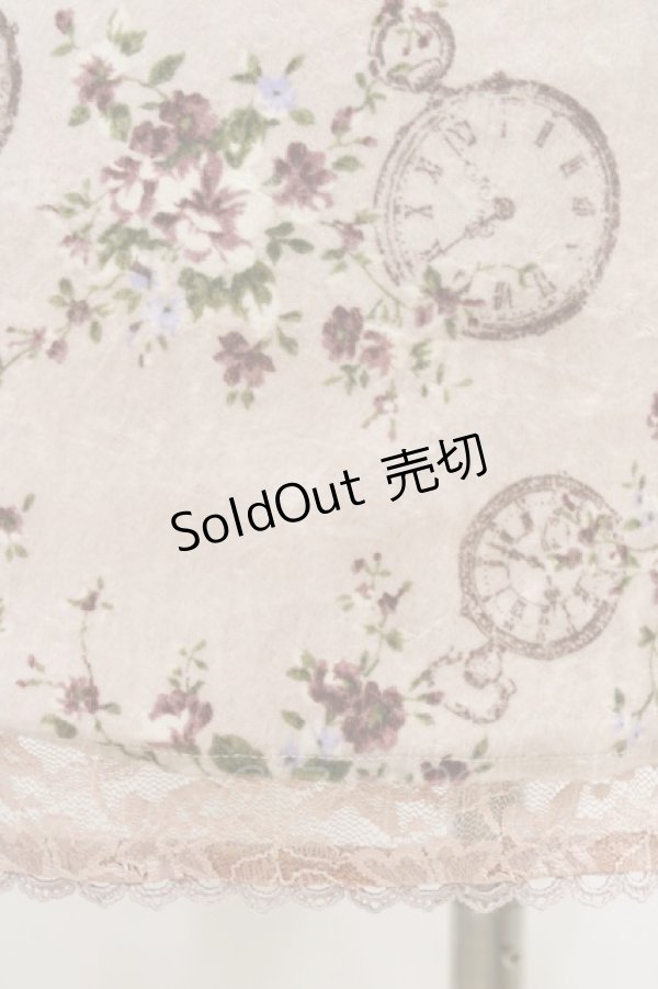 画像3: axes femme / ベロアプリントワンピース M ピンク H-26-02-11-1038-AX-OP-NS-ZH (3)