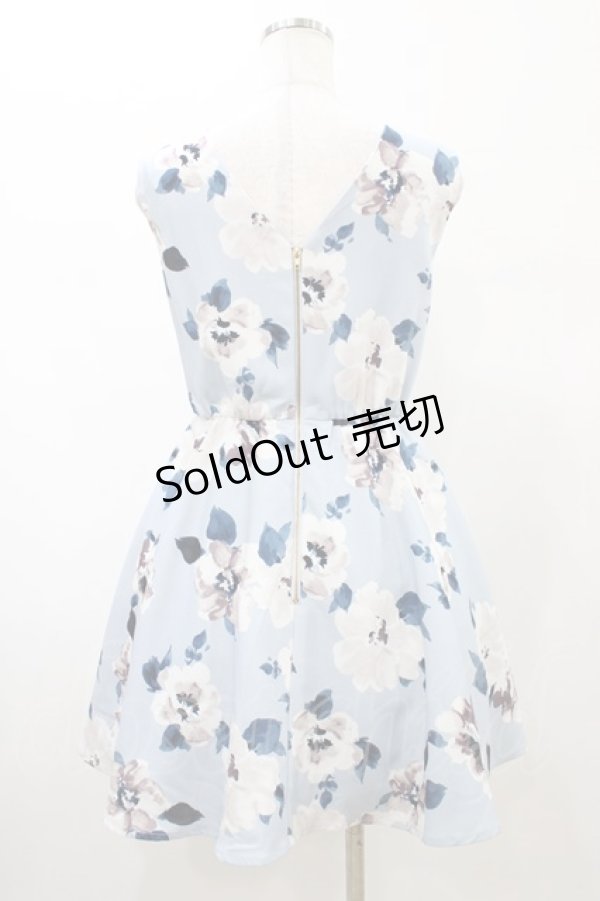 画像2: LIZ LISA / ぼかし花柄ワンピース Free サックス H-26-02-11-1039-LO-OP-NS-ZH (2)