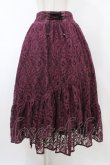 画像1: axes femme / 総レーススカート M ワイン H-26-02-11-1040-AX-SK-NS-ZH (1)