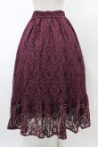 画像2: axes femme / 総レーススカート M ワイン H-26-02-11-1040-AX-SK-NS-ZH (2)