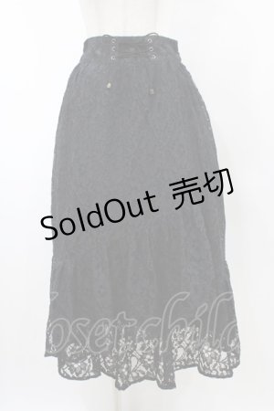 画像: axes femme / 総レーススカート M ブラック H-26-02-11-1041-AX-SK-NS-ZH