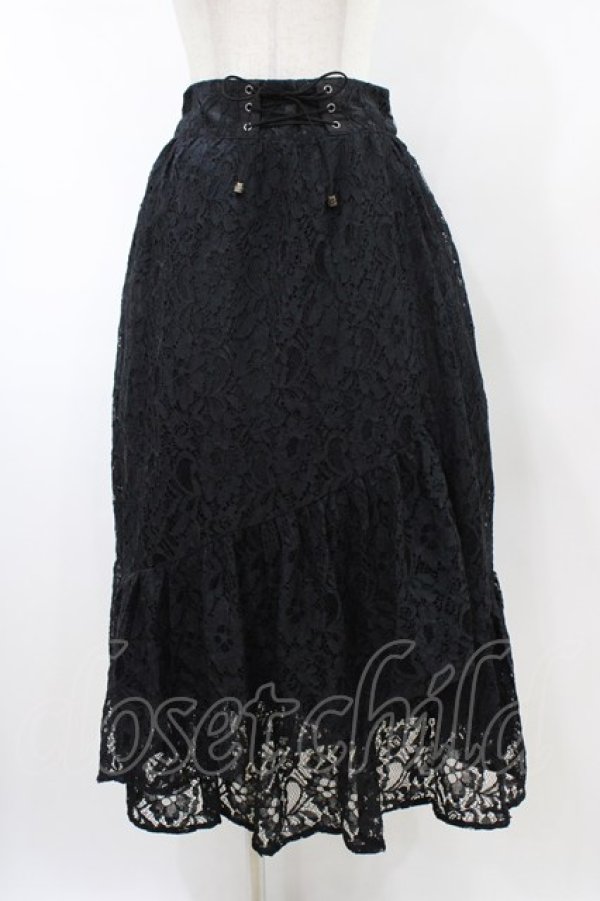 画像1: axes femme / 総レーススカート M ブラック H-26-02-11-1041-AX-SK-NS-ZH (1)