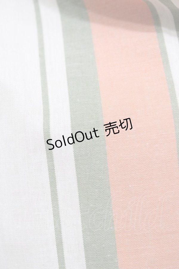 画像4: axes femme / レース重ねストライプスカート M オフ/オレンジ/グリーン H-26-02-11-1043-AX-SK-NS-ZH (4)