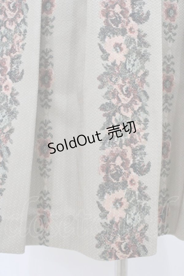画像3: an another angelus / ゴブランフラワープリントタックスカート Free BEIGE H-26-02-11-1045-CA-SK-NS-ZH (3)