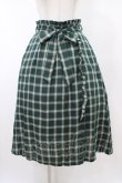 画像1: Secret Honey / リボン付きチェックスカート Free グリーン H-26-02-11-1046-CA-SK-NS-ZH (1)