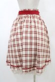 画像2: axes femme POETIQUE / チェックラッフルフリルスカート M レッド H-26-02-11-1047-AX-SK-NS-ZH (2)