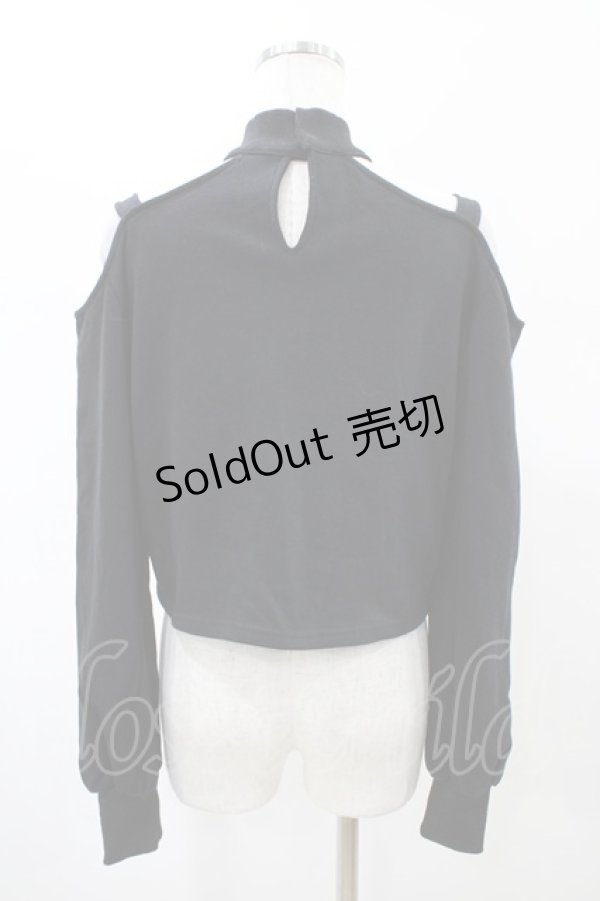 画像2: EATME / ベルトショルダーオフショルTOP Free ブラック H-26-02-11-1051-LO-TO-NS-ZH (2)