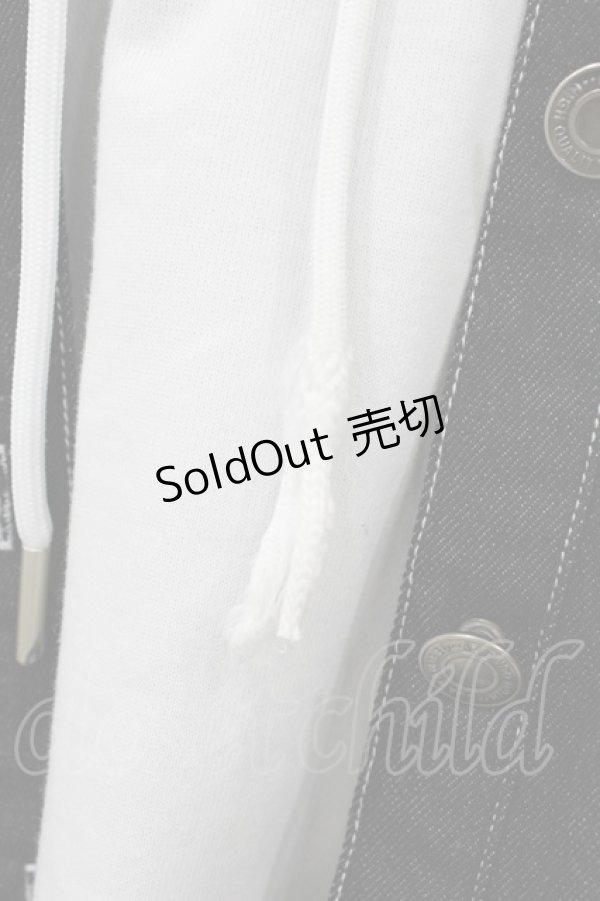 画像3: IRO+IRO / デニムジャケット×パーカー お天気カラーのドッキングWeatherトップス Free デニム/オフ H-26-02-11-1053-LO-JA-NS-ZH (3)