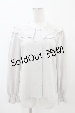 画像: an another angelus / 銀食器カットワーク衿ブラウス Free GRAY H-26-02-11-1055-CA-BL-NS-ZH