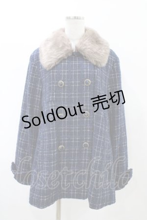 画像: axes femme / ツイードショートコート M ネイビー H-26-02-11-1059-AX-CO-NS-ZH