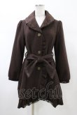 画像1: axes femme / レースカラーコート M ブラウン H-26-02-11-1061-AX-CO-NS-ZH (1)