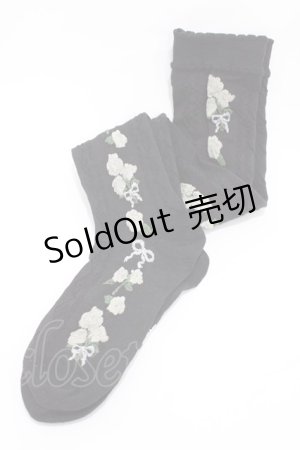 画像: m petit by misako / AMOVKクロミハナ  ブラック H-26-02-11-1007-LO-ZA-NS-ZH