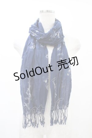 画像: axes femme / ストール  ネイビー H-26-02-11-1009-AX-ZA-NS-ZH