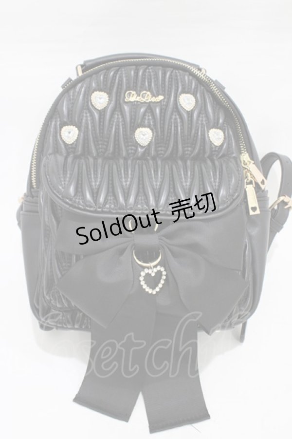 画像3: LIZ LISA / メニービジューロングリボンリュック  ブラック H-26-02-11-1001-LO-BG-YZ-ZH (3)