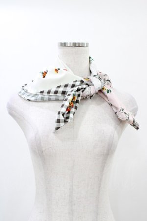 画像: axes femme / パッチワーク柄スカーフ  オフ H-26-02-11-1010-AX-ZA-NS-ZH