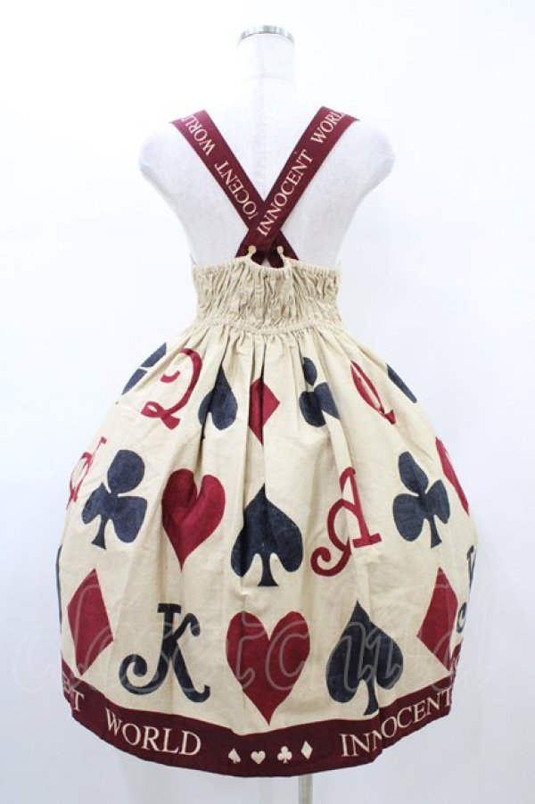 画像2: Innocent World / トランプゴブラン衿付きジャンパースカート M ベージュ H-26-02-11-1013-IW-OP-NS-ZH (2)