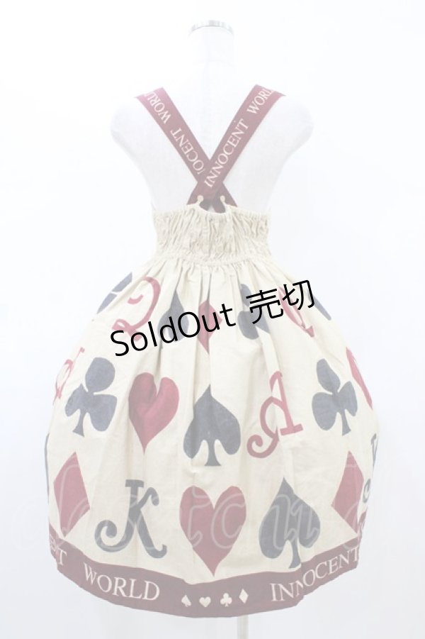 画像2: Innocent World / トランプゴブラン衿付きジャンパースカート M ベージュ H-26-02-11-1013-IW-OP-NS-ZH (2)