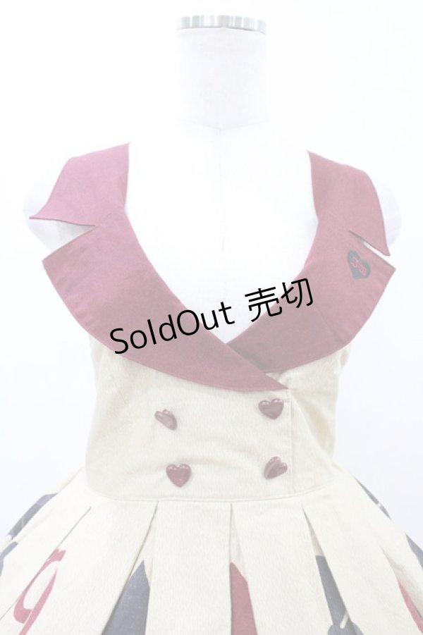 画像4: Innocent World / トランプゴブラン衿付きジャンパースカート M ベージュ H-26-02-11-1013-IW-OP-NS-ZH (4)