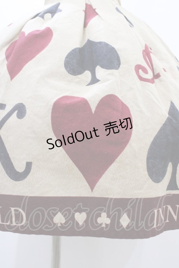 画像5: Innocent World / トランプゴブラン衿付きジャンパースカート M ベージュ H-26-02-11-1013-IW-OP-NS-ZH (5)