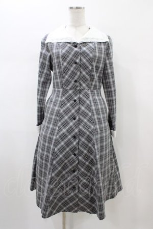 画像: F i.n.t / ビッグカラーオンブレチェックワンピース Free BLACK×WH H-26-02-11-1020-CA-OP-NS-ZH