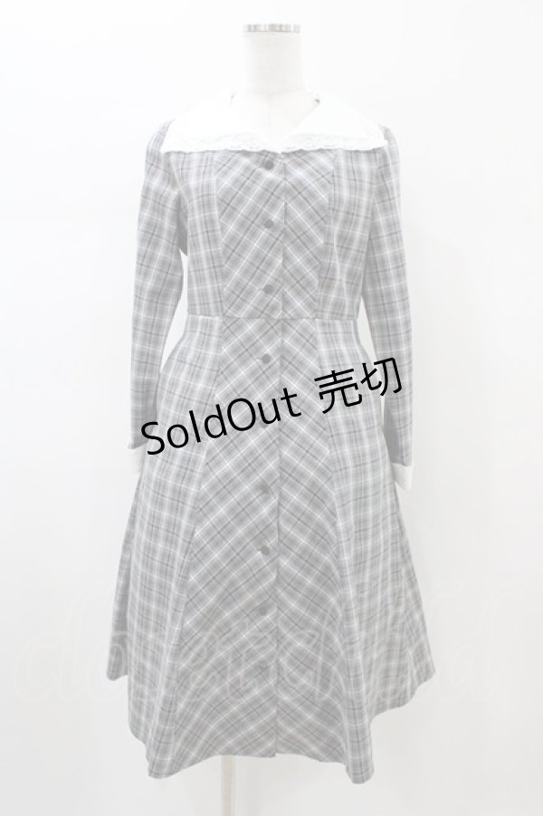 画像1: F i.n.t / ビッグカラーオンブレチェックワンピース Free BLACK×WH H-26-02-11-1020-CA-OP-NS-ZH (1)