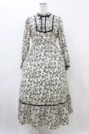 画像: An MILLE / バイカラーフラワーワンピース Free アイボリー H-26-02-11-1021-EL-OP-NS-ZH