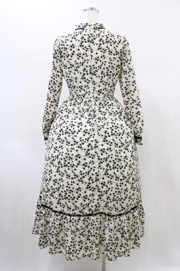 画像2: An MILLE / バイカラーフラワーワンピース Free アイボリー H-26-02-11-1021-EL-OP-NS-ZH (2)